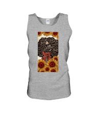 Sunflower I am courageous Gift for you Unisex Tank tile