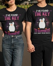 Penguin stay away idiots penguin lovers Classic T-Shirt apparel-classic-tshirt-lifestyle-front-146