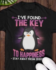 Penguin stay away idiots penguin lovers Classic T-Shirt apparel-classic-tshirt-lifestyle-front-160