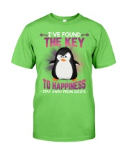 Penguin stay away idiots penguin lovers Classic T-Shirt tile