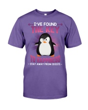 Penguin stay away idiots penguin lovers Premium Fit Mens Tee tile
