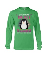 Penguin stay away idiots penguin lovers Long Sleeve Tee tile