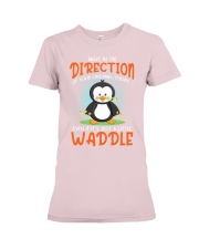 Penguin move in the direction penguin lover Premium Fit Ladies Tee tile