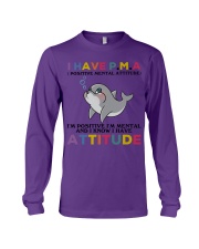 Dolphin i have attitude dolphin lovers Long Sleeve Tee tile