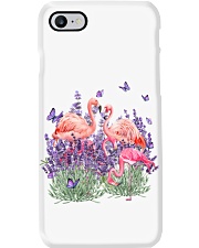 Flamingo and Gorgeous Purple flower-flamingo lover Phone Case tile