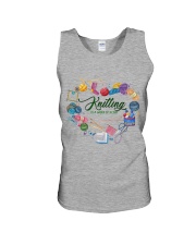 Knitting Work of heart Gift for you Unisex Tank tile