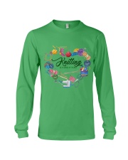 Knitting Work of heart Gift for you Long Sleeve Tee tile