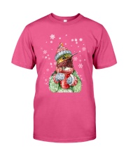 Hummingbird warm winter christmas bird lover Premium Fit Mens Tee tile