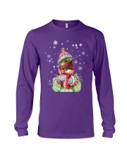 Hummingbird warm winter christmas bird lover Long Sleeve Tee tile
