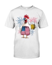Chicken america cheer Premium Fit Mens Tee tile