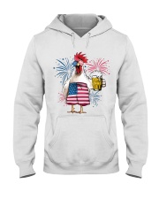 Chicken america cheer Hooded Sweatshirt tile