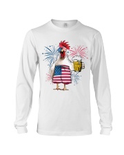 Chicken america cheer Long Sleeve Tee tile
