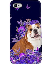 Bulldog flowers lavenders cat lovers Phone Case tile