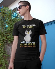 Penguin stay away penguin lovers Classic T-Shirt apparel-classic-tshirt-lifestyle-17