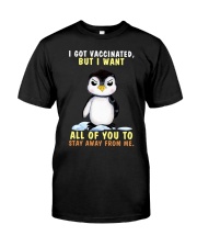 Penguin stay away penguin lovers Classic T-Shirt front