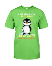 Penguin stay away penguin lovers Classic T-Shirt tile