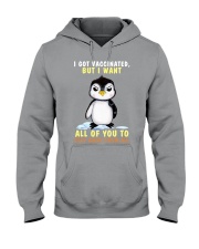 Penguin stay away penguin lovers Hooded Sweatshirt tile