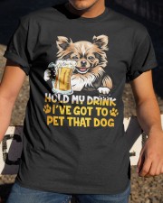 Chihuahua hold my drink Classic T-Shirt apparel-classic-tshirt-lifestyle-28