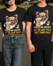 Chihuahua hold my drink Classic T-Shirt apparel-classic-tshirt-lifestyle-front-146