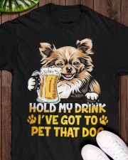 Chihuahua hold my drink Classic T-Shirt apparel-classic-tshirt-lifestyle-front-160