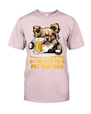 Chihuahua hold my drink Premium Fit Mens Tee tile