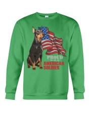 Doberman Proud to be an soldier Gift for you Crewneck Sweatshirt tile