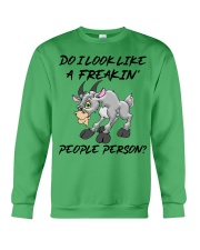 Goat freakin people person goats lovers Crewneck Sweatshirt tile