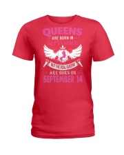Real Queens Are Born On September 14 Ladies T-Shirt thumbnail