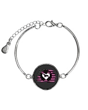 My Doxie Matters- Dachshund Metallic Circle Bracelet front