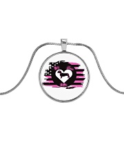 My Doxie Matters- Dachshund Metallic Circle Necklace thumbnail