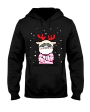 Cute Cat Christmas Hooded Sweatshirt thumbnail