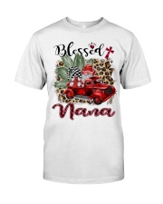 Blessed Nana - Truck Xmas BG Classic T-Shirt front