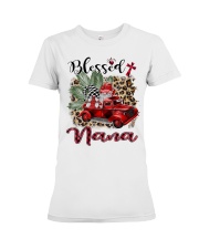 Blessed Nana - Truck Xmas BG Premium Fit Ladies Tee tile