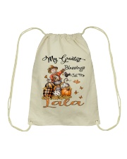 Greatest Blessings Call Me Lala - Scarecrow Drawstring Bag tile