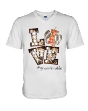 Love Grandma Life - Marquee Cheetah Pattern V-Neck T-Shirt tile