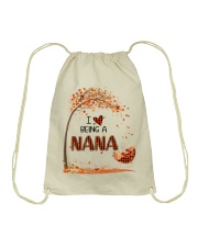 I Love Being A Nana - Plaid Pattern Drawstring Bag tile