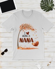 I Love Being A Nana - Plaid Pattern Classic T-Shirt lifestyle-mens-crewneck-front-17