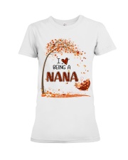 I Love Being A Nana - Plaid Pattern Premium Fit Ladies Tee tile