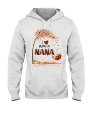 I Love Being A Nana - Plaid Pattern Hooded Sweatshirt tile