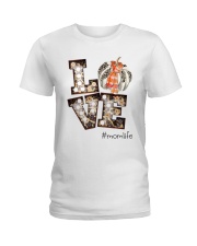 Love Mom Life - Marquee Cheetah Pattern Ladies T-Shirt tile
