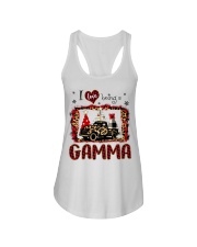 I Love Being Gamma - Red Plaid Truck Ladies Flowy Tank tile