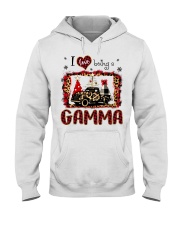 I Love Being Gamma - Red Plaid Truck Hooded Sweatshirt tile