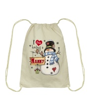 I Love Being A Nanny - Snowman V1 Drawstring Bag tile