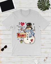 I Love Being A Nanny - Snowman V1 Classic T-Shirt lifestyle-mens-crewneck-front-17