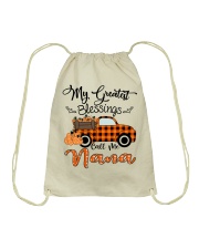 My Greatest Blessings Call Me Nana - Orange Drawstring Bag tile