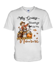 Greatest Blessings Call Me Nonni - Scarecrow V-Neck T-Shirt tile