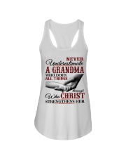 Never Underestimate A Grandma N Ladies Flowy Tank tile