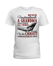 Never Underestimate A Grandma N Ladies T-Shirt tile