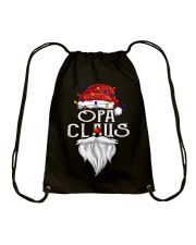 Opa Claus Christmas Lights Drawstring Bag tile