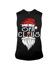 Opa Claus Christmas Lights Sleeveless Tee tile